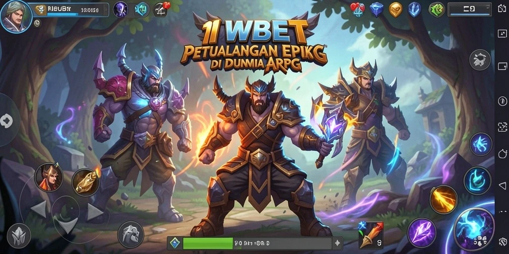 Tampilan gameplay ARPG menegangkan di 11WBET.