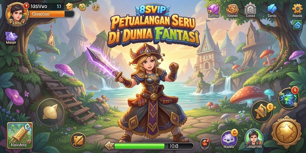 Tampilan permainan seru 8SVIP dalam dunia petualangan.