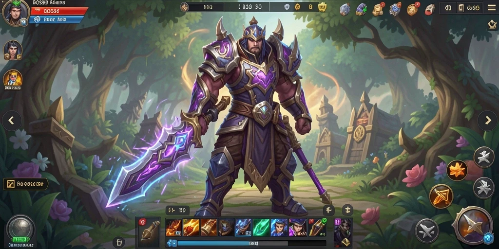 Tampilan gameplay ARPG yang mengasyikkan dan dinamis di BOS88.