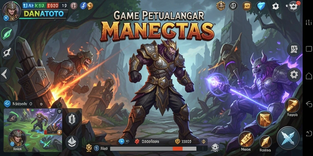 Screenshot utama DANATOTO menampilkan aksi gameplay yang mendebarkan.