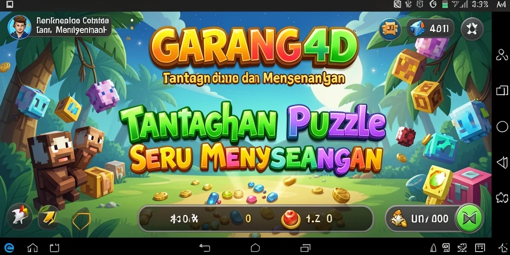 Tampilan gameplay menantang dari GARANG4D dengan berbagai puzzle menarik.