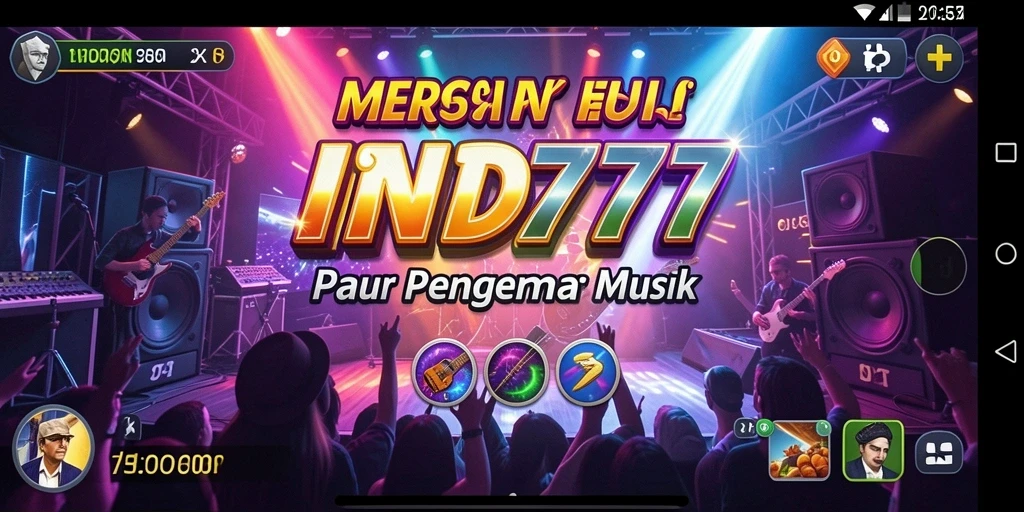 Screenshot gameplay <strong>IND777</strong> menunjukkan pengalaman musik yang interaktif dan menyenangkan.