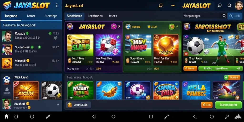 Tampilan menarik dalam gameplay Sportsbook JAYASLOT.