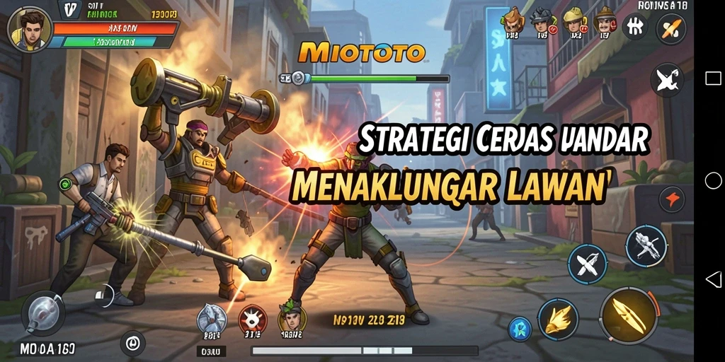 Tangkapan layar MIOTOTO menunjukkan aksi strategis yang mendebarkan.