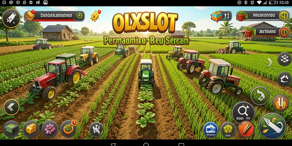 Gameplay seru dalam OLXSLOT menampilkan aktivitas bertani yang menyenangkan.