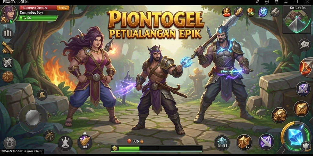 Tampilan gameplay RPG yang mengasyikkan di PIONTOGEL.