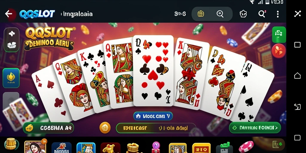 Screenshot gameplay QQSLOT yang menampilkan aksi seru permainan Domino.