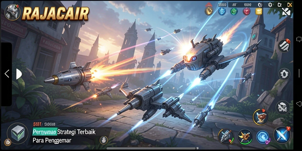 Gameplay RAJACAIR yang menegangkan dan strategis.