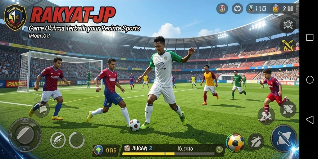Tampilan menarik game RAKYATJP dengan aksi olahraga seru.