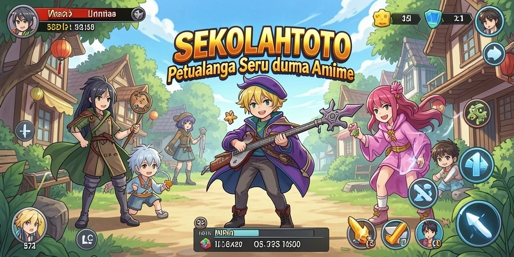 Tampilan gameplay menakjubkan dalam SEKOLAHTOTO.