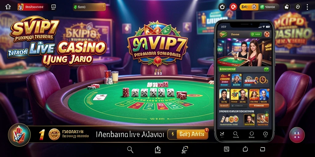 Tampilan gameplay SVIP7 yang menarik dan interaktif di Live Casino.